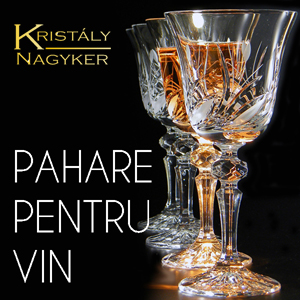 Pahare vin Black Crystal Ajka