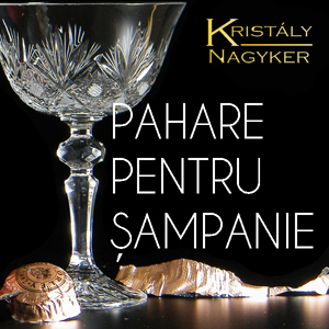 Pahare sampanie Black Crystal Ajka