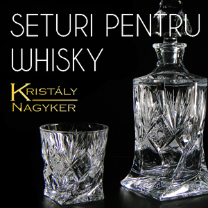 Seturi pentru whisky Black Crystal Ajka