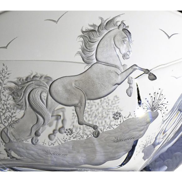 Other Goods * Cristal Bol cu motiv ecvestru 25 cm (Sze16416)