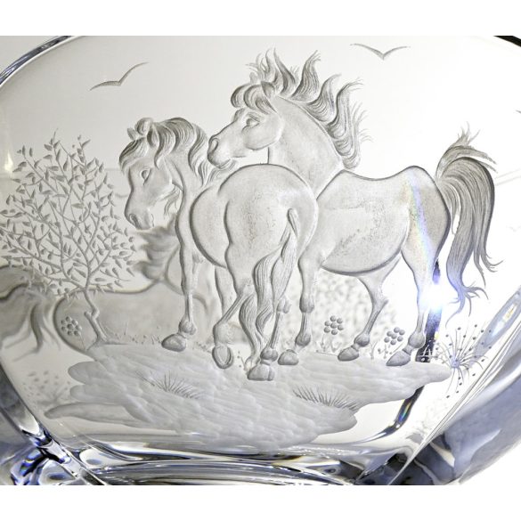 Other Goods * Cristal Bol cu motiv ecvestru 25 cm (Sze16416)