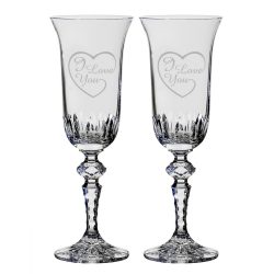   Other Goods * Cristal Pahar de șampanie romantic din cristal 2 (2 piese) (LSZI17059)