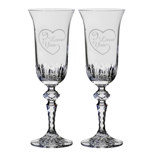 Other Goods * Cristal Pahar de șampanie romantic din cristal 2 (2 piese) (LSZI17059)