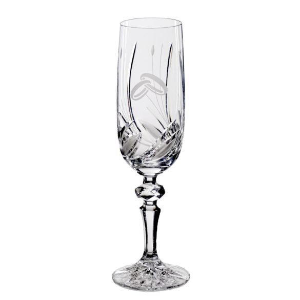 Viola * Cristal Pahar de șampanie 180 ml (MGyű17220)
