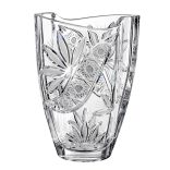 Liliom * Cristal Vază în formă de butoi 23 cm (Smi17567)