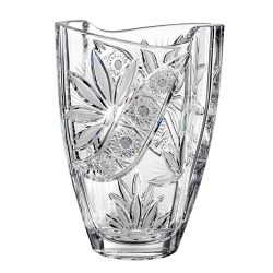 Liliom * Cristal Vază în formă de butoi 23 cm (Smi17567)