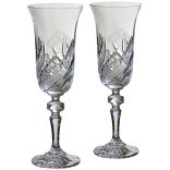 Fire * Cristal Set de pahare de șampanie pentru nuntă (2 piese) (LGyű18698)