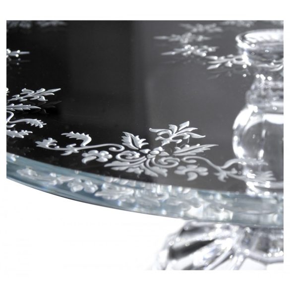 Small Flowers * Cristal Suport pentru tort cu picior 30 cm (19603)